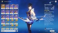 Yelan's signature weapon - Aqua Simulacra (Image via HoYoverse)